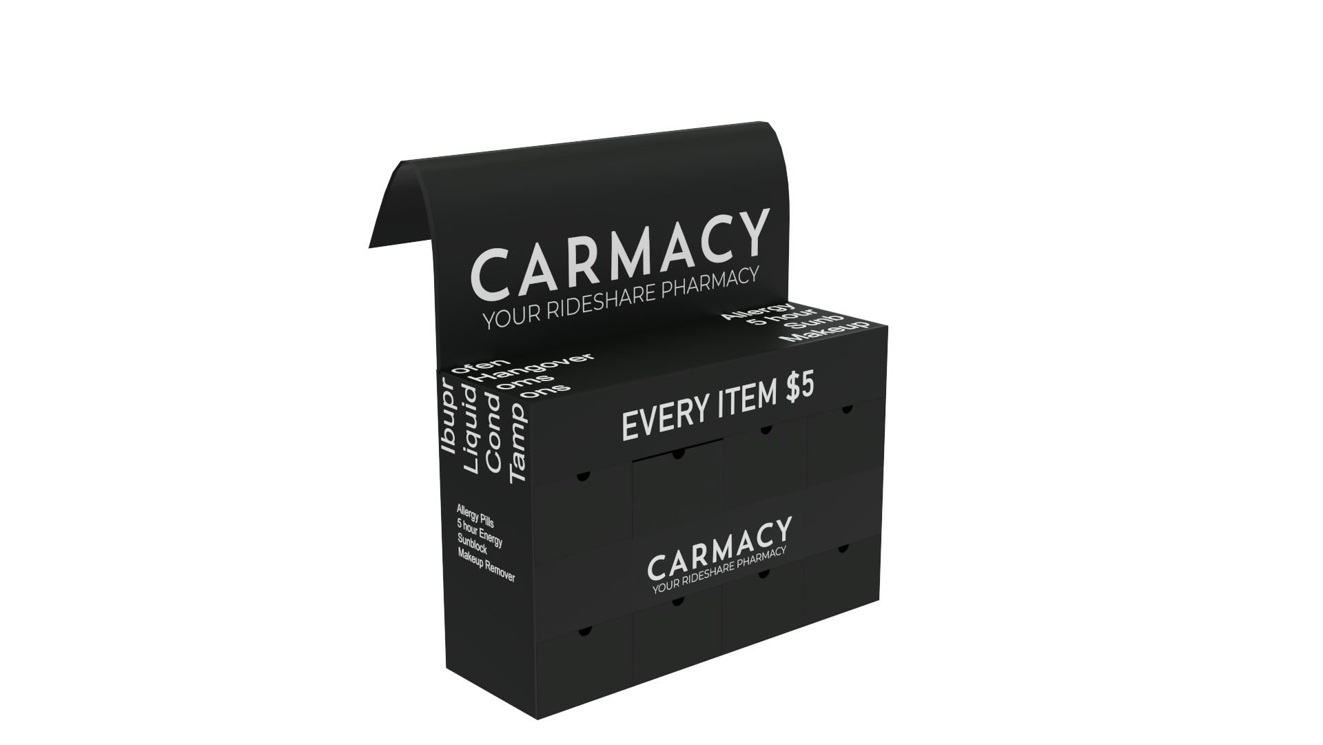 Carmacy Driver Side Display Case with Inventory - carmacy